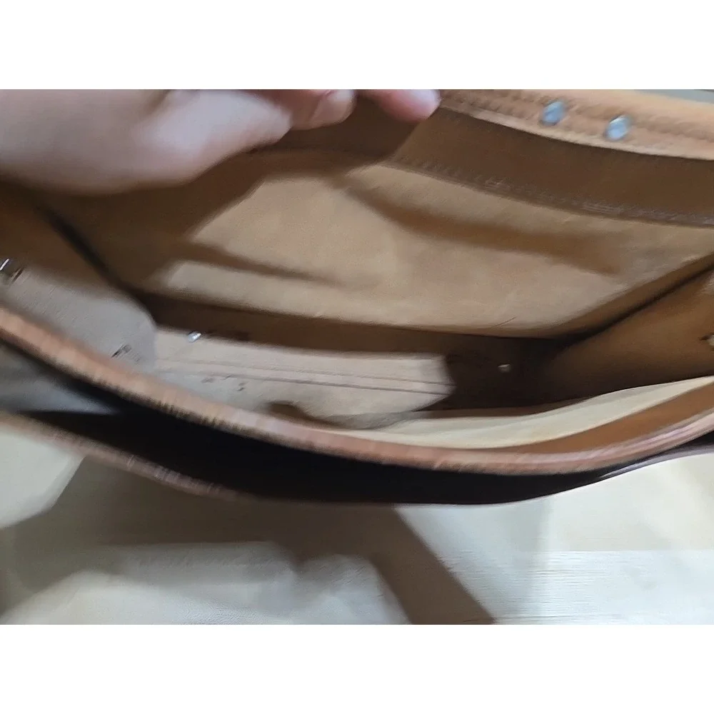 European Natural Leather Bags Messenger Business Travel (No Strap, 1 Buckle) VTG